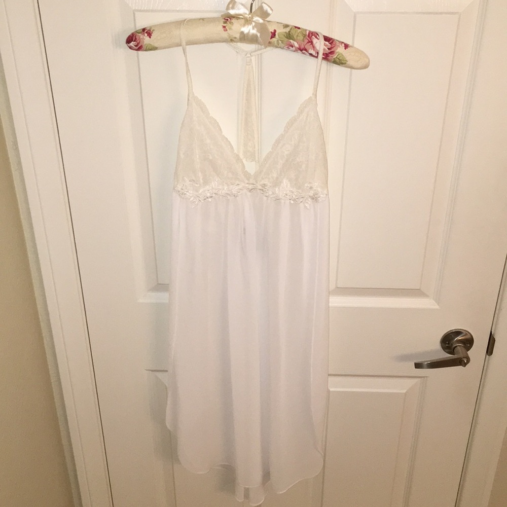 Ambirelle ivory satin  nightey